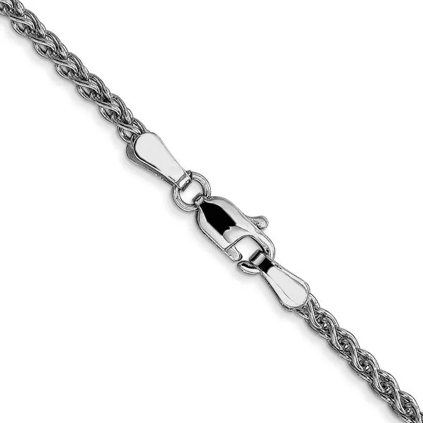 Leslie's 14K White Gold 2.1mm Spiga Chain Image 3 Johnson Jewellers Lindsay, ON