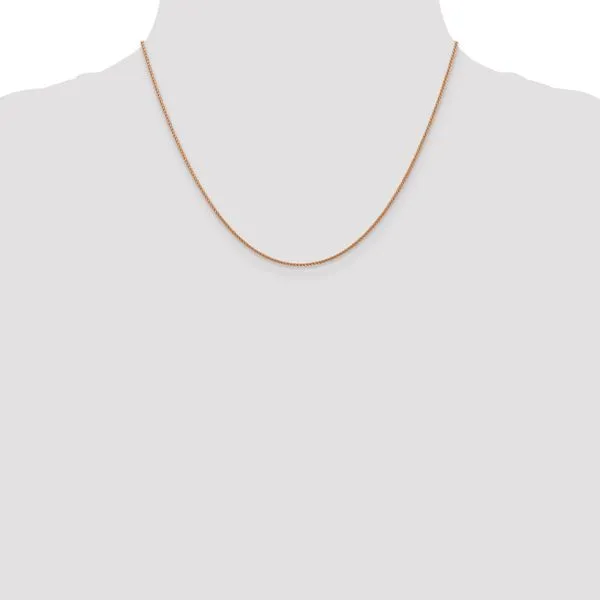 Leslie's 14K Rose Gold 1.0mm Spiga Chain Image 4 Atlanta West Jewelry Douglasville, GA