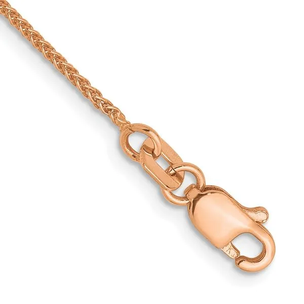 Leslie's 14K Rose Gold 1.0mm Spiga Chain Anklet Arlene's Fine Jewelry Vidalia, GA