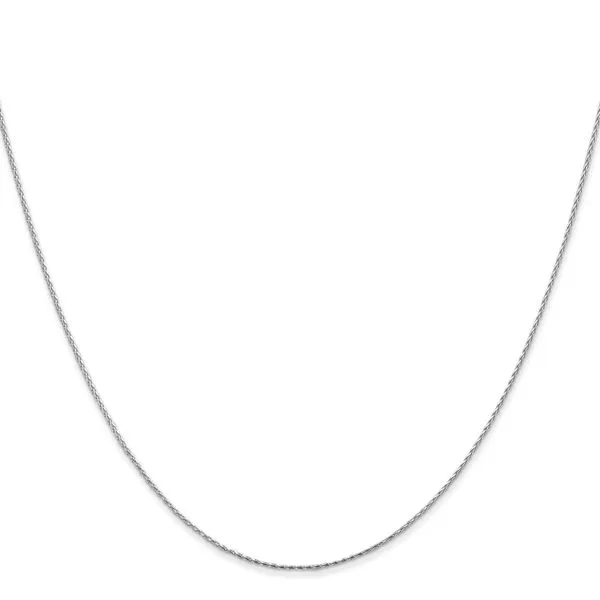 Leslie's 14K White Gold .8mm D/C Wheat Chain Image 2 Johnson Jewellers Lindsay, ON