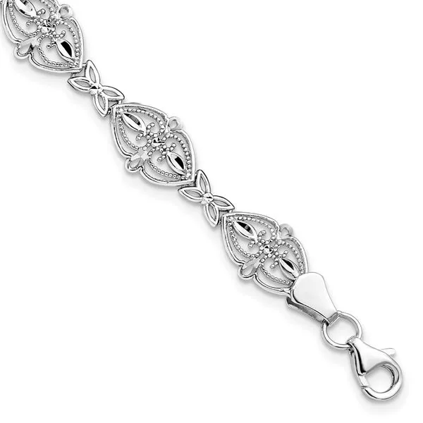 Leslie's 14K White Gold Bracelet Diamond Design Jewelers Somerset, KY