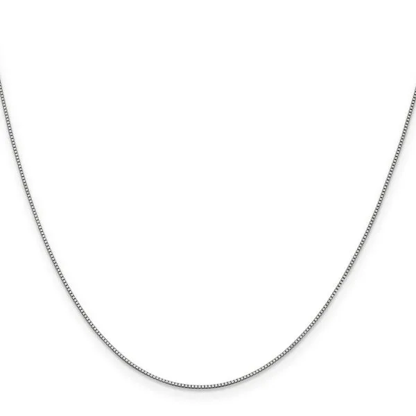 Leslie's 14K White Gold .7mm Box with Lobster Clasp Chain Image 2 Diny's Jewelers Middleton, WI