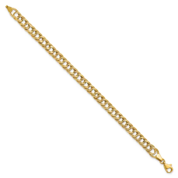 Leslie's 14K Yellow Gold Fancy Link Bracelet Image 2 Johnson Jewellers Lindsay, ON