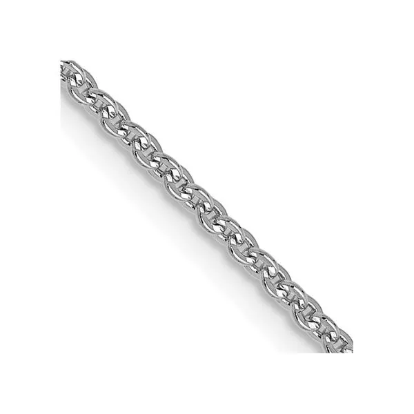 Leslie's 14K White Gold 1.4mm Flat Cable Chain Johnson Jewellers Lindsay, ON