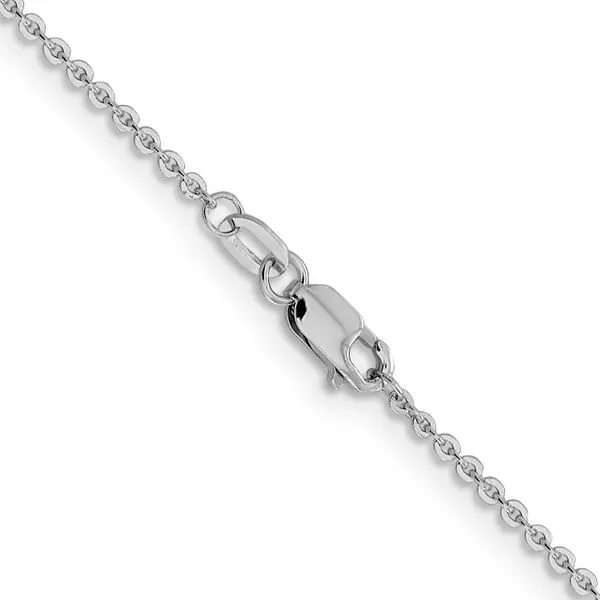 Leslie's 14K White Gold 1.4mm Flat Cable Chain Image 3 Jewelry Design Studio Jensen Beach, FL