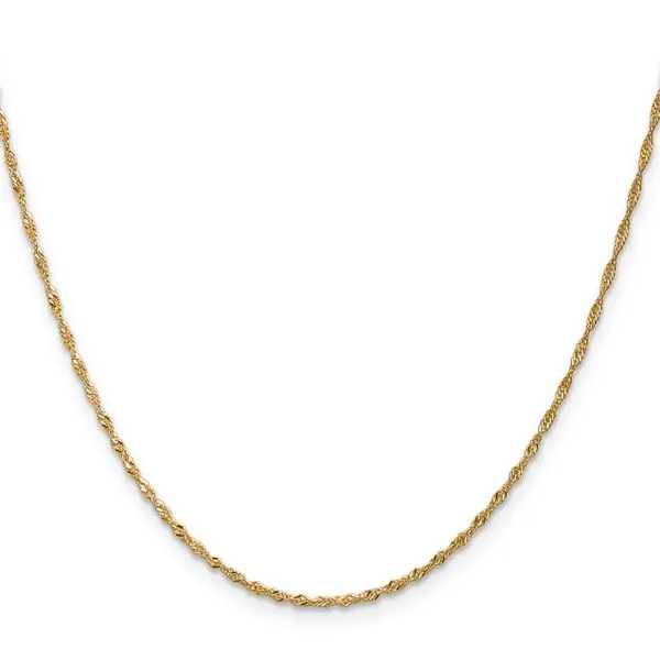 Leslie's 14K 1.3mm Singapore Chain Image 2 Diamond Design Jewelers Somerset, KY