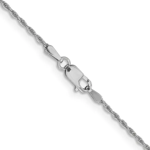 Leslie's 14K White Gold 1.3mm Loose Rope Chain Image 3 Fairfield Center Jewelers Fairfield, CT