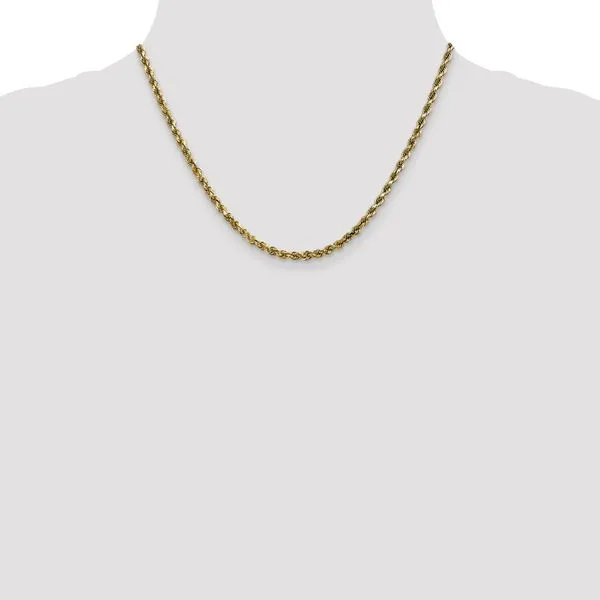 Leslie's 10K 3.5mm Diamond-Cut Rope Chain Image 4 Fairfield Center Jewelers Fairfield, CT