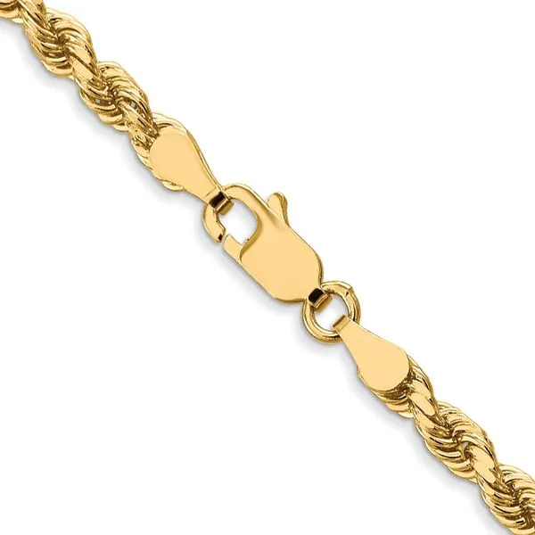 Leslie's 10K 3.5mm Diamond-Cut Rope Chain Image 3 Diamond Design Jewelers Somerset, KY