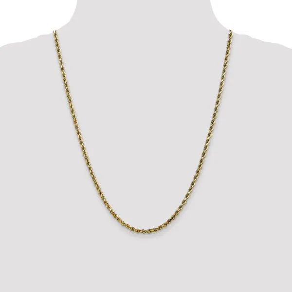 Leslie's 10K 3.5mm Diamond-Cut Rope Chain Image 4 Diamond Design Jewelers Somerset, KY
