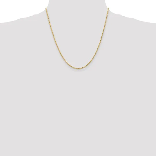 Leslie's 10k 2mm Solid Regular Rope Chain Image 4 Spencer's Jewelers Athens, GA