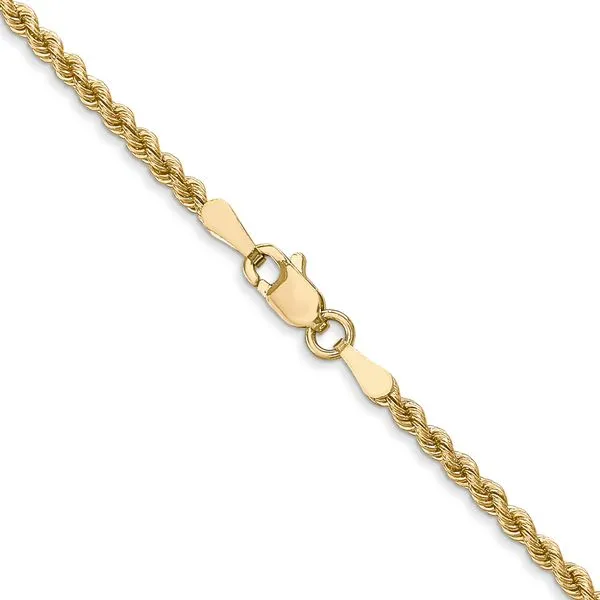 Leslie's 10k 2.25mm Solid Regular Rope Chain Image 3 Spencer's Jewelers Athens, GA
