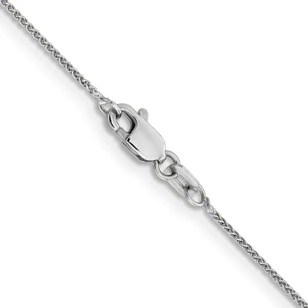 Leslie's 10k White Gold .8mm Spiga Chain Image 3 Chandlee Jewelers Athens, GA