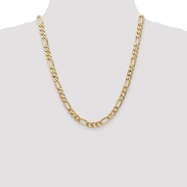 Leslie's 10k 7mm Flat Figaro Chain Image 4 Spencer's Jewelers Athens, GA