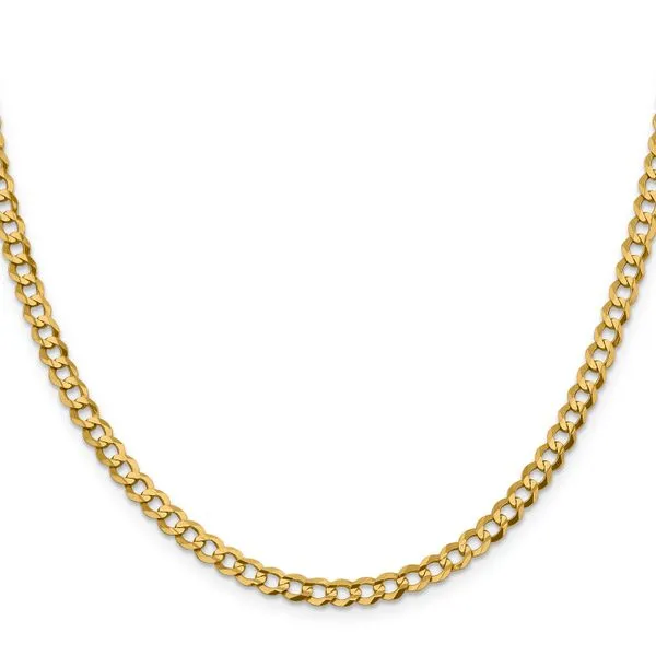 Leslie's 10k 4.7mm Lightweight Flat Cuban Chain Image 2 Spencer's Jewelers Athens, GA