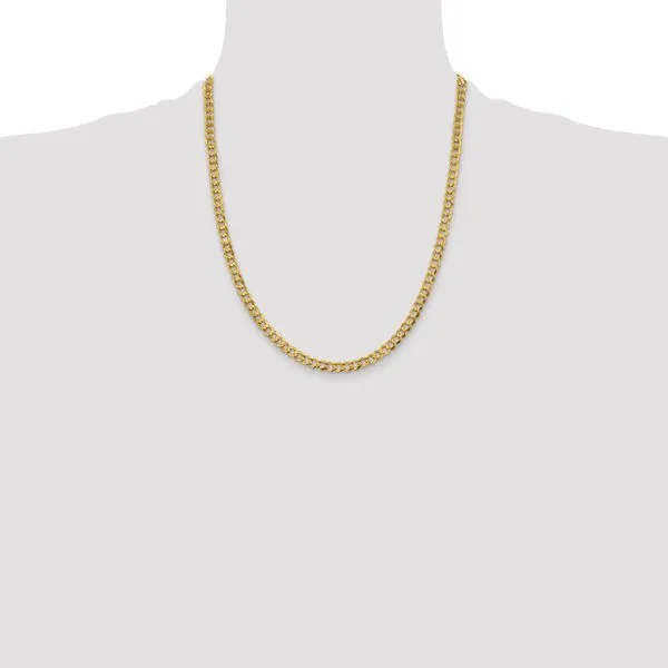 Leslie's 10k 4.7mm Lightweight Flat Cuban Chain Image 4 Spencer's Jewelers Athens, GA