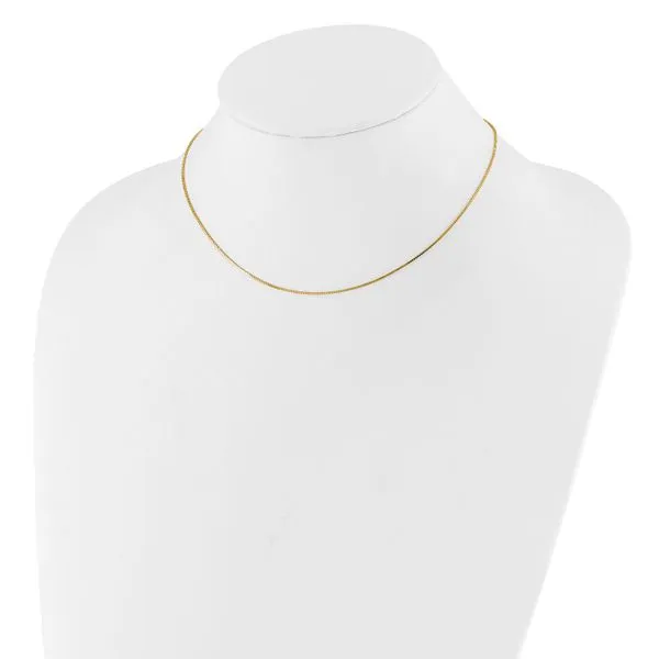 Leslie's 10k .85mm Box 1in+1in Adjustable Chain Image 2 Diny's Jewelers Middleton, WI