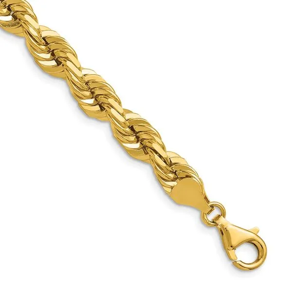 Leslie's 10K 7mm Diamond-Cut Rope Chain Valentine's Fine Jewelry Dallas, PA