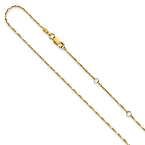 Leslie's 10K .65mm D/C Spiga 1in+1in Adjustable Chain Grayson & Co. Jewelers Iron Mountain, MI