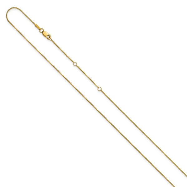 Leslie's 10K .65mm D/C Spiga 1in+1in Adjustable Chain Image 2 Grayson & Co. Jewelers Iron Mountain, MI
