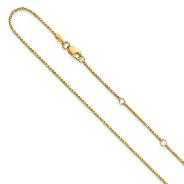 Leslie's 10K 1mm D/C Spiga 1in+1in Adjustable Chain Jerald Jewelers Latrobe, PA