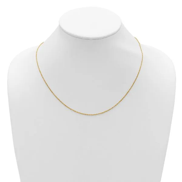 Leslie's 10K Adjustable 1.1mm Singapore Chain Image 3 Diny's Jewelers Middleton, WI