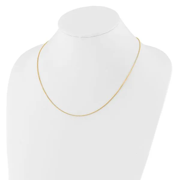 Leslie's 10K Adjustable 1mm Box Chain Image 3 Jewelry Design Studio Jensen Beach, FL