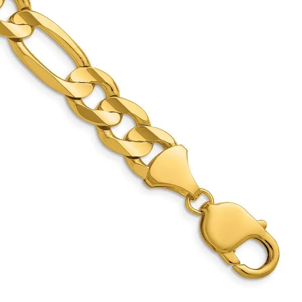 Leslie's 10K 10.0mm Concave Figaro Chain Boyd Jewelers Wesley Chapel, FL