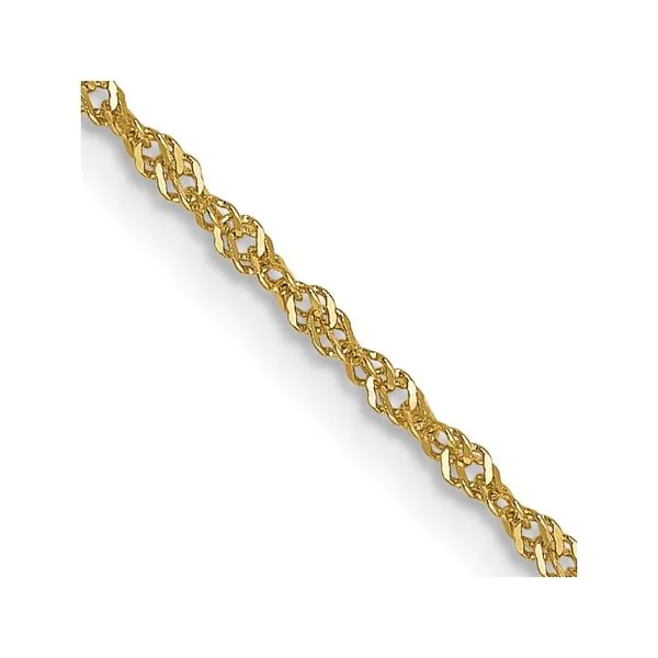 Leslie's 14K 1mm Singapore with Spring Ring Clasp Chain Albert's Jewelers Kingsland, GA