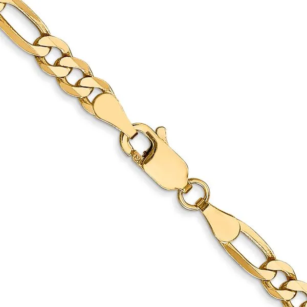 Leslie's 14K 4mm Flat Figaro Chain Image 3 G.G. Gems, Inc. Scottsdale, AZ