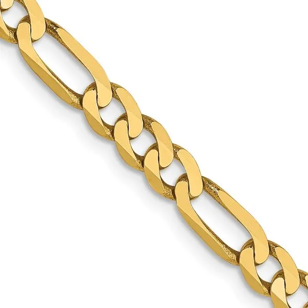 Leslie's 14K 4mm Flat Figaro Chain Diamond Design Jewelers Somerset, KY