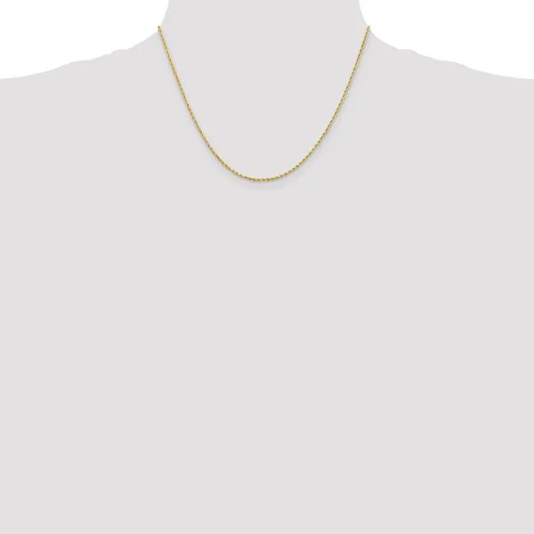 Leslie's 14K 1.5mm Diamond-Cut Rope Chain Image 4 Johnson Jewellers Lindsay, ON