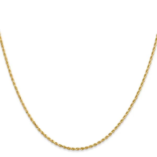 Leslie's 14K 1.5mm Diamond-Cut Rope Chain Image 2 Johnson Jewellers Lindsay, ON