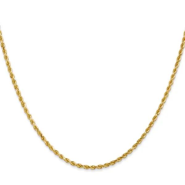 Leslie's 14K 2mm Diamond-Cut Rope Chain Image 2 Albert's Jewelers Kingsland, GA