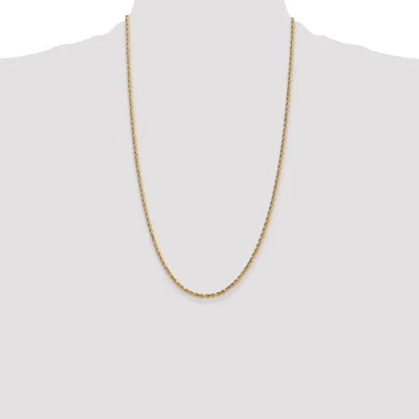 Leslie's 14K 2.5mm Diamond-Cut Rope Chain Image 4 Diamond Design Jewelers Somerset, KY