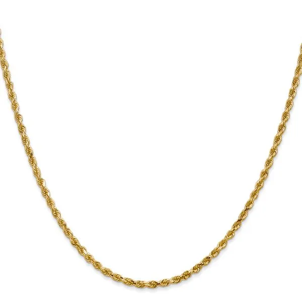 Leslie's 14K 2.5mm Diamond-Cut Rope Chain Image 2 Atlanta West Jewelry Douglasville, GA