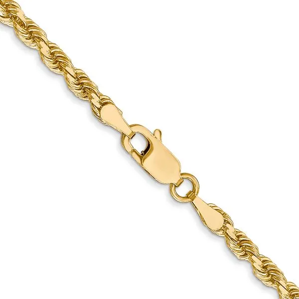 Leslie's 14K 3mm Diamond-Cut Rope Chain Image 3 Arlene's Fine Jewelry Vidalia, GA