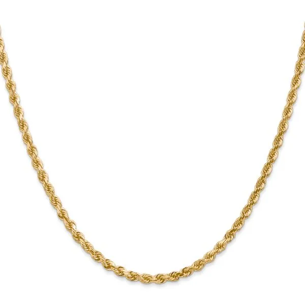 Leslie's 14K 3mm Diamond-Cut Rope Chain Image 2 Johnson Jewellers Lindsay, ON