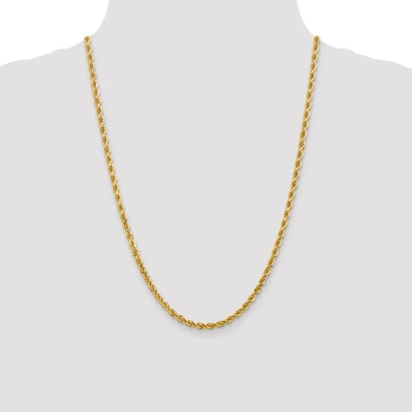 Leslie's 14K 4mm Diamond-Cut Rope Chain Image 4 Diamond Design Jewelers Somerset, KY