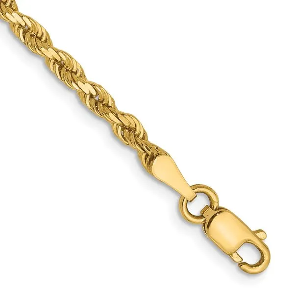 Leslie's 14K 2.75mm Diamond-Cut Lightweight Rope Chain Diny's Jewelers Middleton, WI