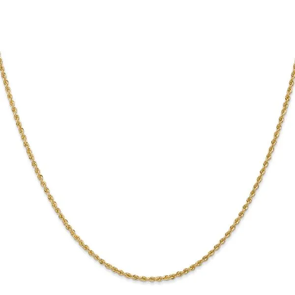 Leslie's 14K 1.6mm Solid Regular Rope Chain Image 2 Oak Valley Jewelers Oakdale, CA