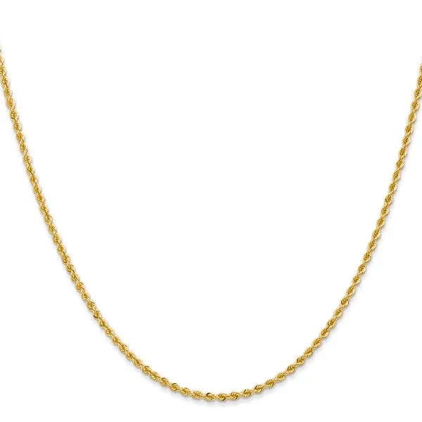 Leslie's 14K 2mm Solid Regular Rope Chain Image 2 Albert's Jewelers Kingsland, GA