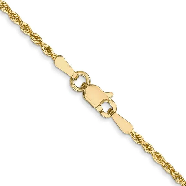 Leslie's 14K 1.3mm Diamond-Cut Rope Chain Image 3 Diamond Design Jewelers Somerset, KY