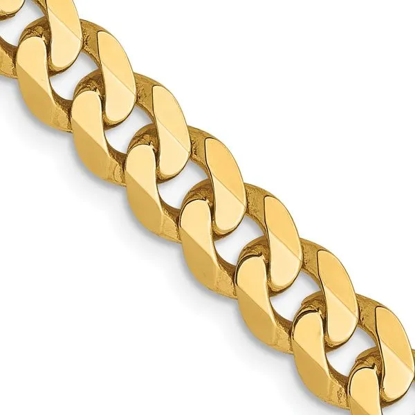 Leslie's 14K 5.75mm Flat Beveled Curb Chain Diny's Jewelers Middleton, WI
