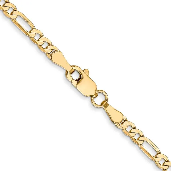 Leslie's 14K 2.75mm Flat Figaro Chain Image 3 Albert's Jewelers Kingsland, GA