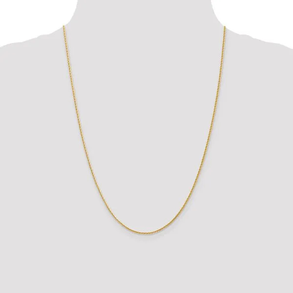 Leslie's 14K 1.3mm D/C Wheat Chain Image 4 Spencer's Jewelers Athens, GA