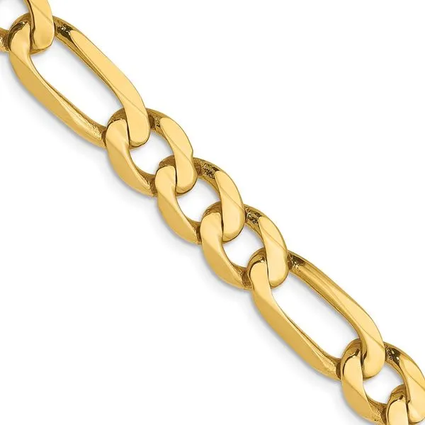 Leslie's 14K 7mm Flat Figaro Chain Johnson Jewellers Lindsay, ON