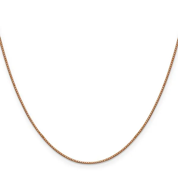 Leslie's 14K Rose Gold .8mm Box with Lobster Clasp Chain Image 2 Spencer's Jewelers Athens, GA