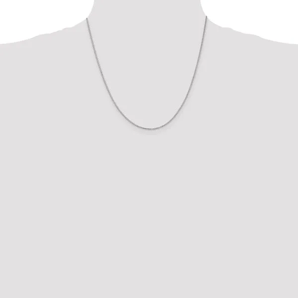 Leslie's 14K White Gold 1.2mm Box Chain Image 4 Johnson Jewellers Lindsay, ON