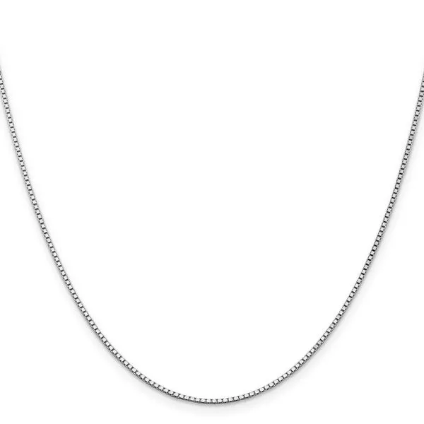 Leslie's 14K White Gold 1.3mm Box Chain Image 2 Atlanta West Jewelry Douglasville, GA